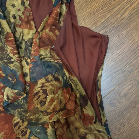 Lauren Ralph Lauren Layered Chiffon Sleeveless Floral Blouse Size 6 - Picture 3 of 9